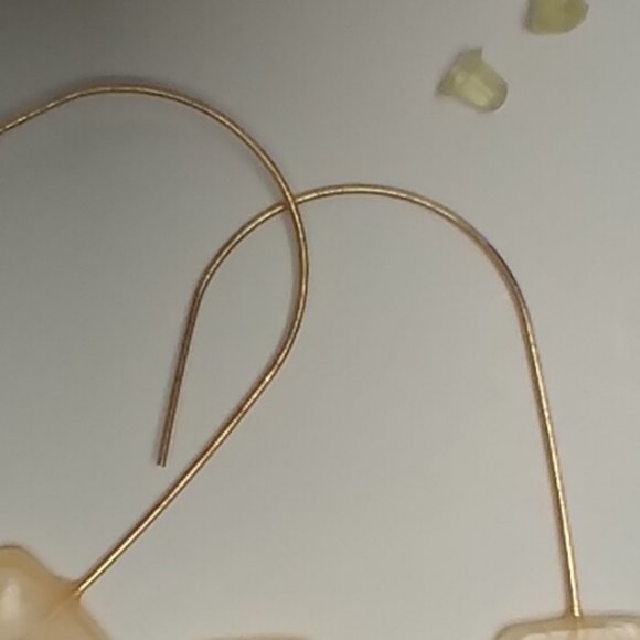 NWOT |  Cream Hoop | Half Circle Earrings - Picture 4 of 6